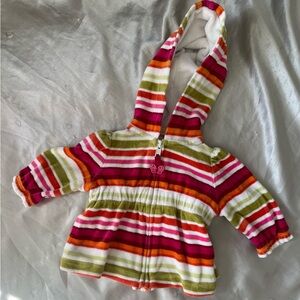 Gymboree Multicolor Striped Baby Zip Up Jacket